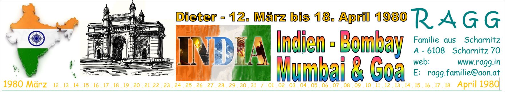 ragg 1980-03-12 -- 04-18 - Indien - Bombay und Goa - Kopfzeile CE